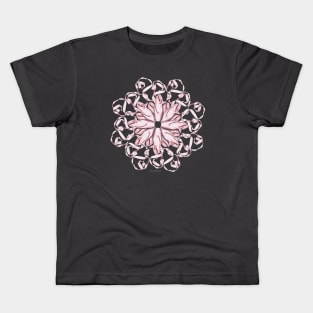 Ballet Pointe Shoe Pattern (Pink) Kids T-Shirt